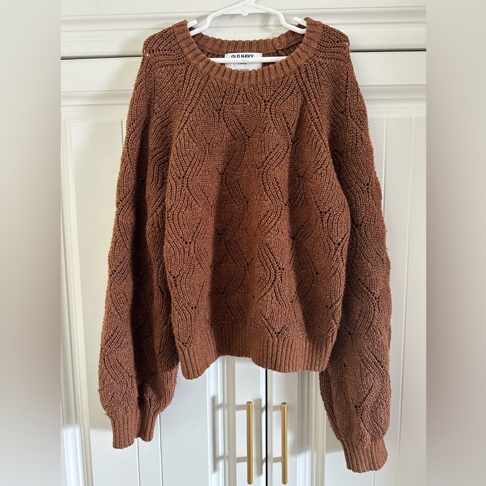 Cozy Brown Knit Sweater